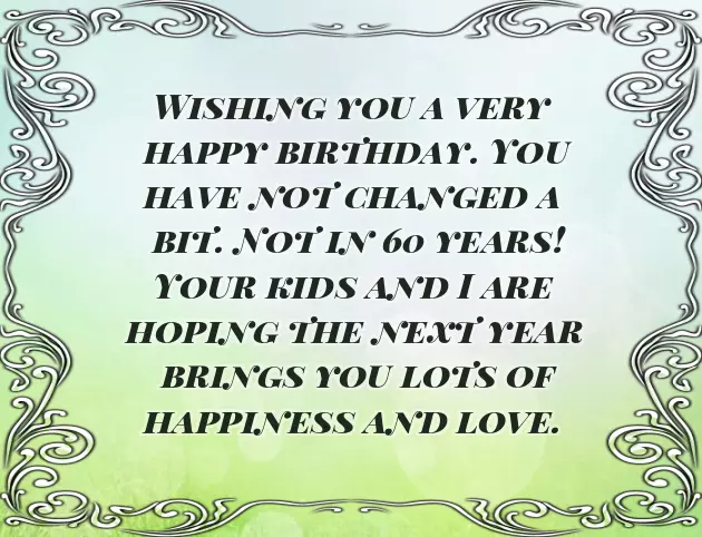 Female 60Th Birthday Wishes Female 60Th Birthday Wishes