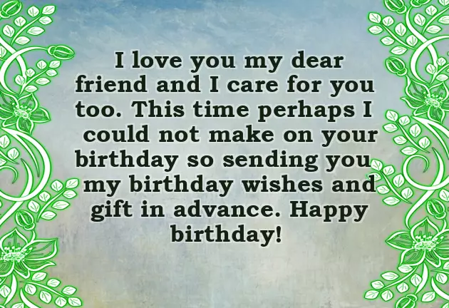 Happy Birthday In Advance My Wife