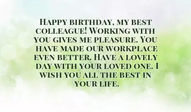 Happy Birthday For Male Coworker