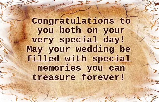 Short Wedding Message Short Wedding Message