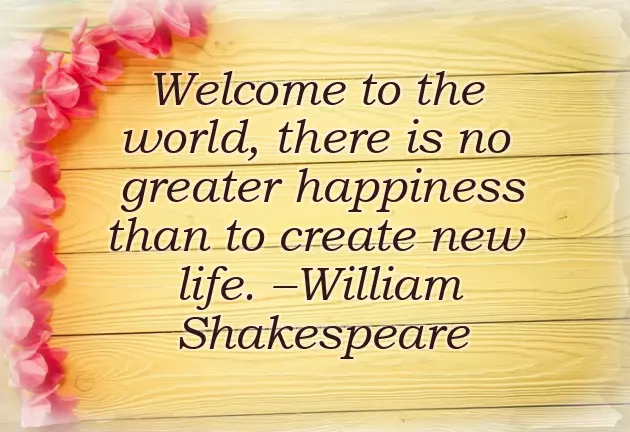 Welcome To New World Baby Boy