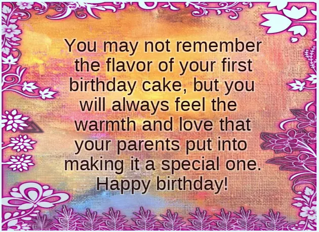 Little Girl First Birthday Wishes