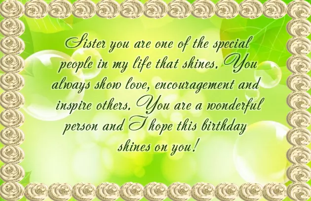 Words For A Sister On Her Birthday Words For A Sister On Her Birthday
