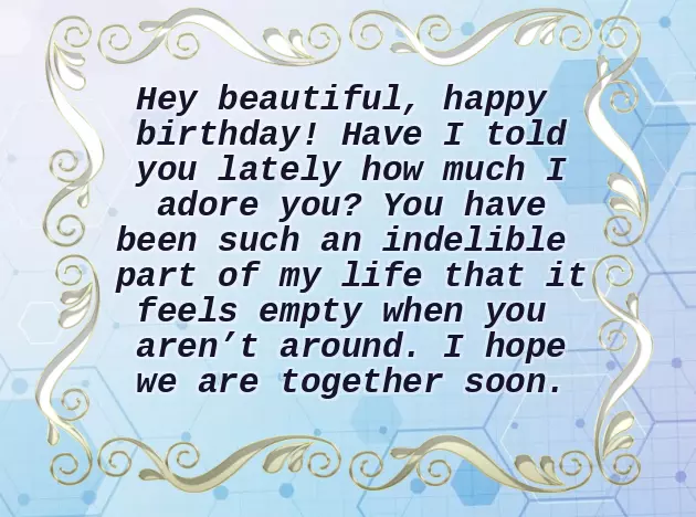 In Advance Birthday Wishes To Girlfriend