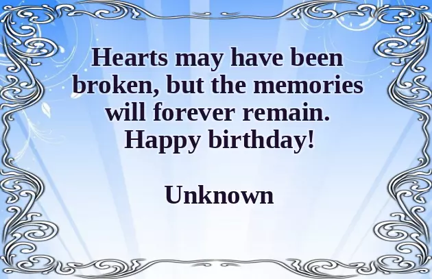 Romantic Birthday Wishes For Ex Girlfriend