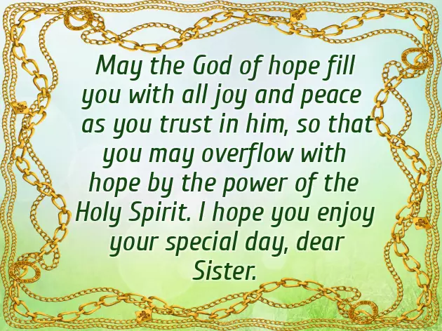 Blessing Sister Birthday Wishes Blessing Sister Birthday Wishes