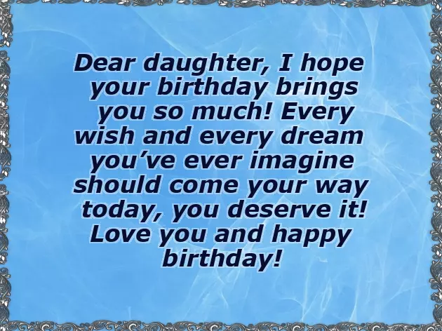 Short Birthday Wishes For Girl