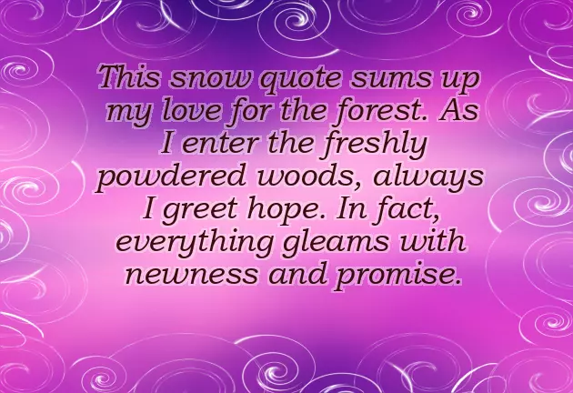 Quotes On Snow Quotes On Snow
