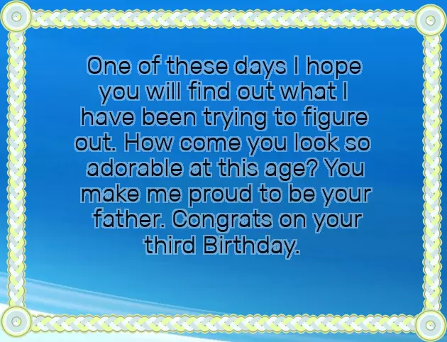 Happy 3Rd Birthday To My Son Quotes