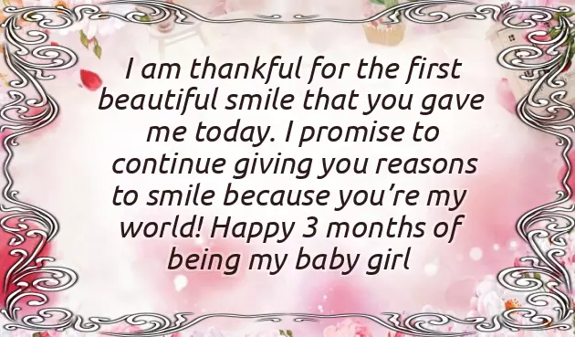 Happy 3 Months Old Baby Wishes Happy 3 Months Old Baby Wishes