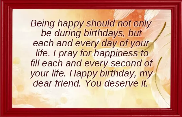 Birthday Message To A Close Friend