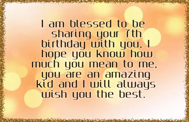 7Th Birthday Message For Niece 7Th Birthday Message For Niece