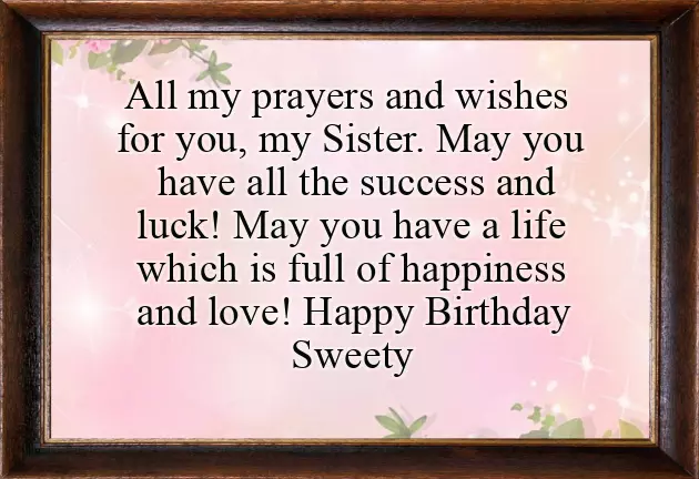 Birthday Wishes For Sister With Emoji