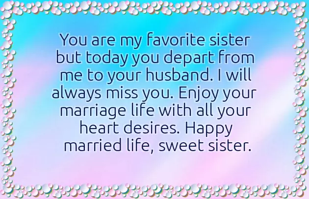 Quotes For Sister Wedding