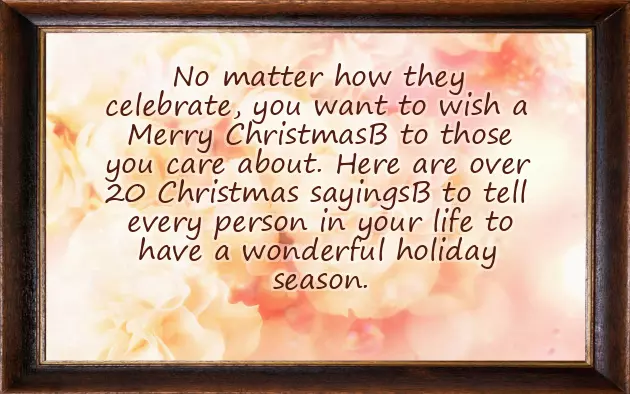 Christmas Holiday Wishes Christmas Holiday Wishes