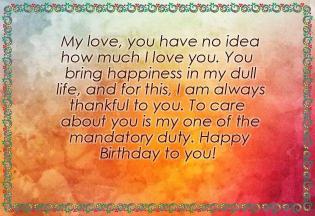 Birthday Wishes In Love Birthday Wishes In Love