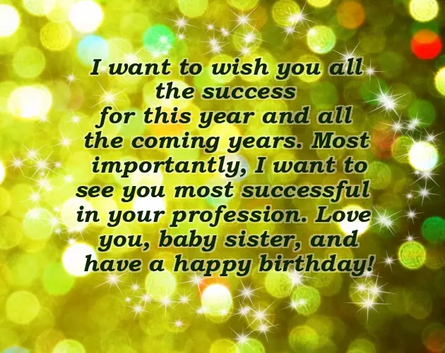 Happy Birthday Sister Msg