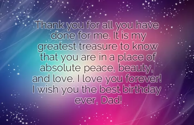 Birthday Wishes For Dad In Heaven From Daughter