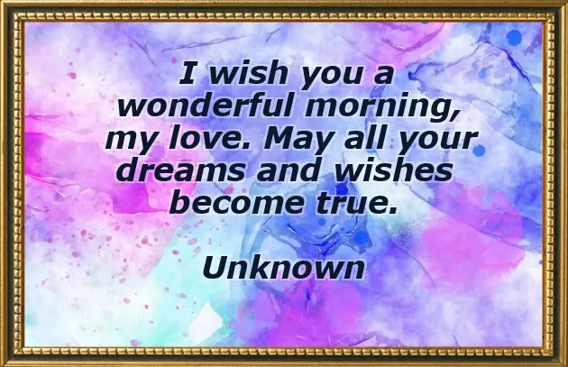 Morning Greetings To My Husband