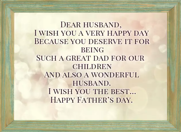 Fathers Day Message To Your Husband