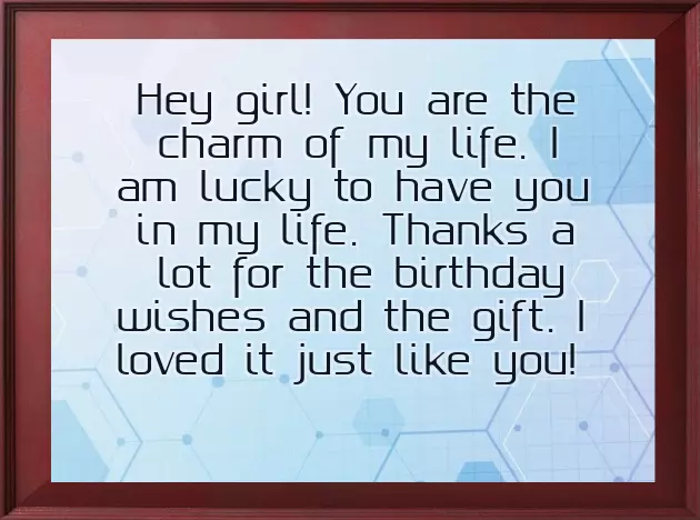 Giving Thanks For The Birthday Wishes