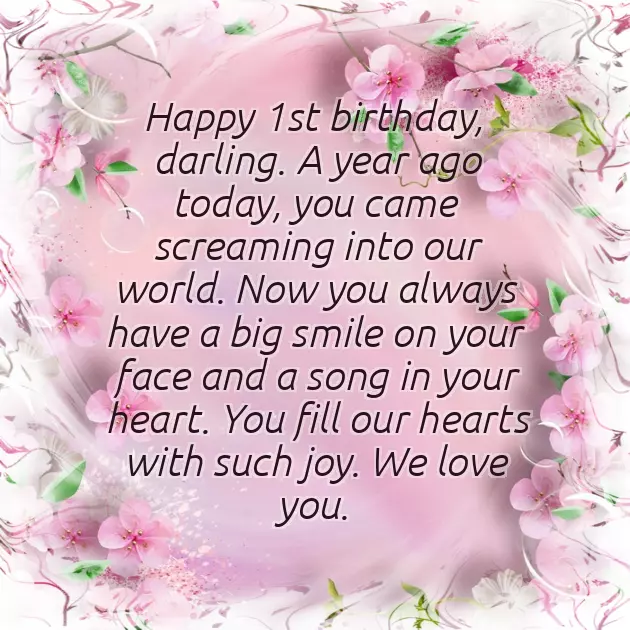 Birthday Wishes To A One Year Old Baby Boy