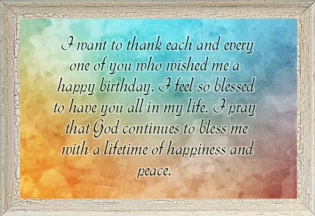 Thank You Note On Birthday Wishes