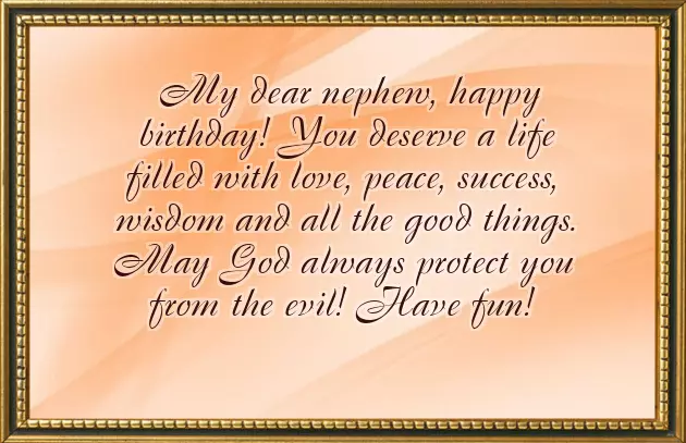 Happy Birthday Wonderful Nephew