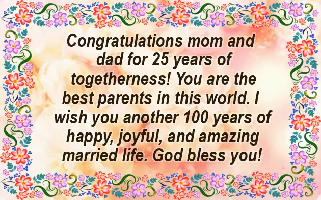 Silver Marriage Anniversary Wishes Silver Marriage Anniversary Wishes