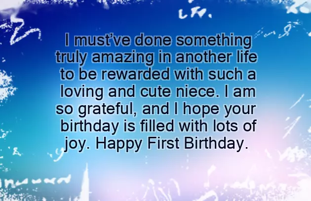 1St Birthday Niece Quotes 1St Birthday Niece Quotes