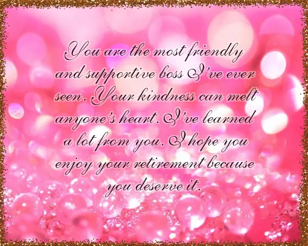 Nice Words For Retirement Wishes