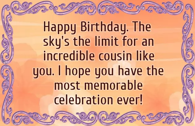 Happy Birthday Wishes To A Cousin Sister