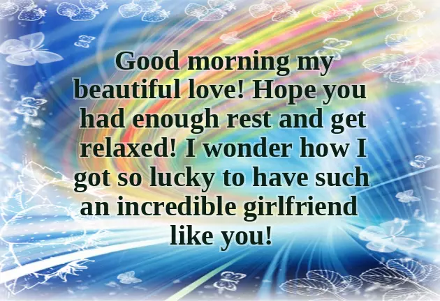 Good Morning Message To A Beautiful Woman
