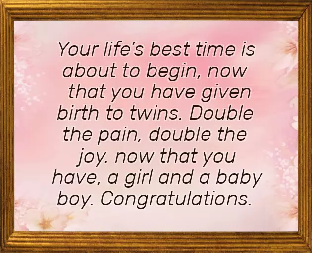 Congratulations For New Born Baby Twins