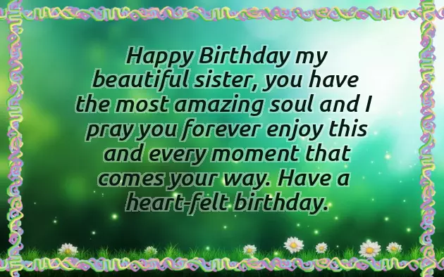 Sweet Sister Birthday Quotes