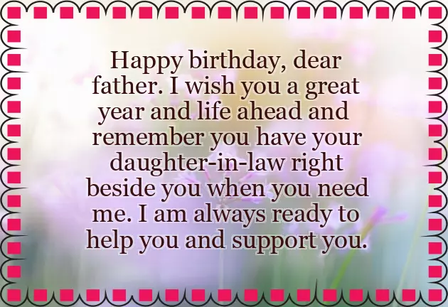Bday Wishes For Father In Law