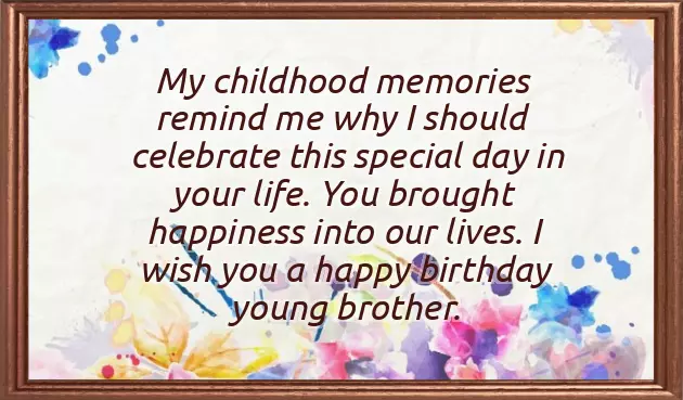 Junior Brother Birthday Wishes