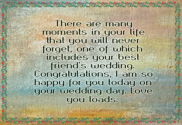 Congratulations On Friends Marriage Congratulations On Friends Marriage