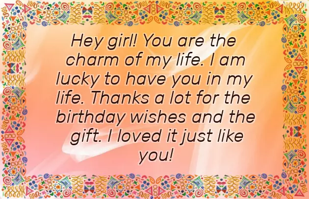 Thank You For The Wonderful Birthday Wishes