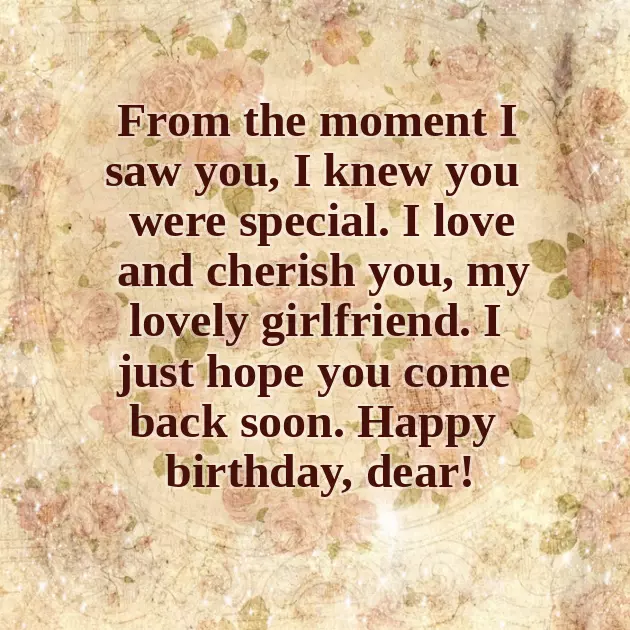 In Advance Birthday Wishes To Girlfriend