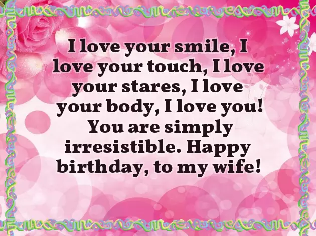 Sweet Birthday Wish For Wife