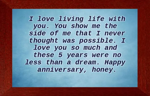 5 Years Of Togetherness Love