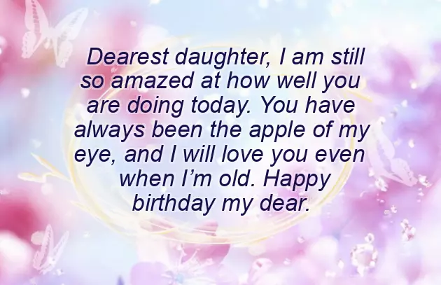 Birthday Wishes To Parents For Their Daughter