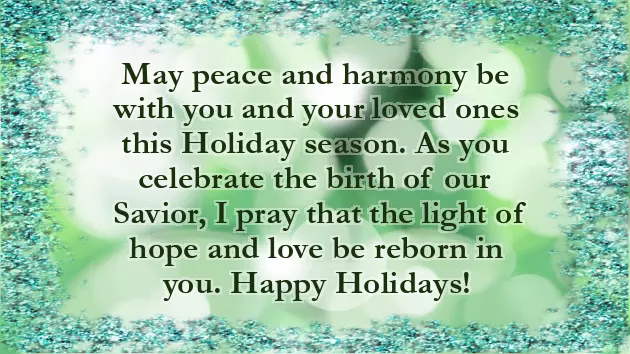 Merry Christmas And Happy Holidays Wishes