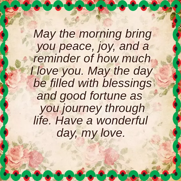 Morning Greetings For My Boyfriend