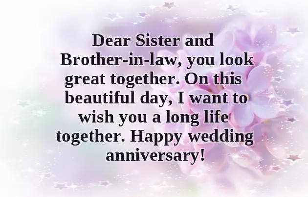 Happy Anniversary Sister Wishes