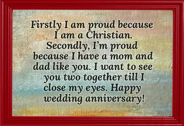 Religious Wedding Anniversary Message