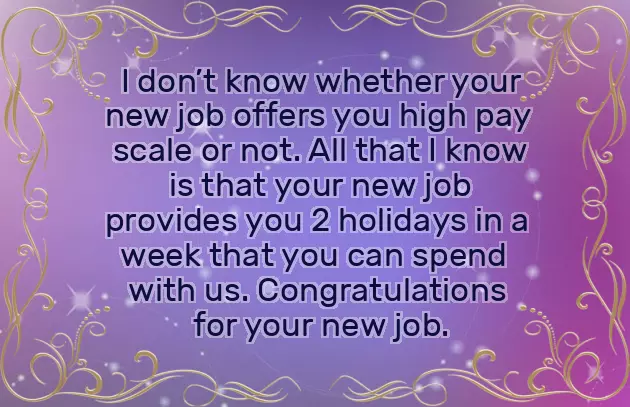 Congratulations Message For Getting Job