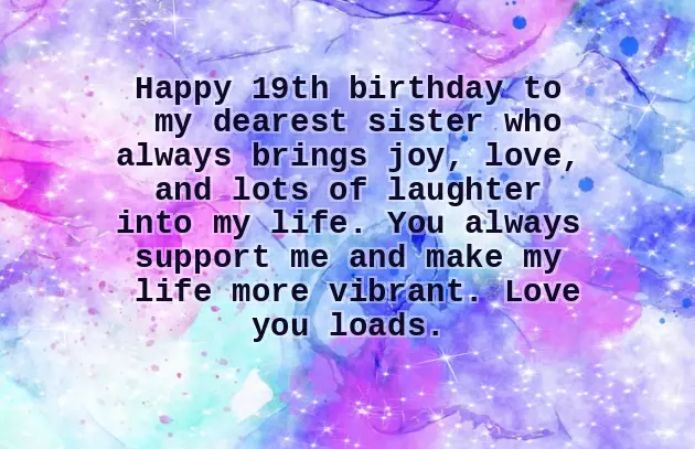 Happy 19Th Birthday Sister