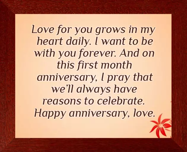 First Month Anniversary Quotes First Month Anniversary Quotes